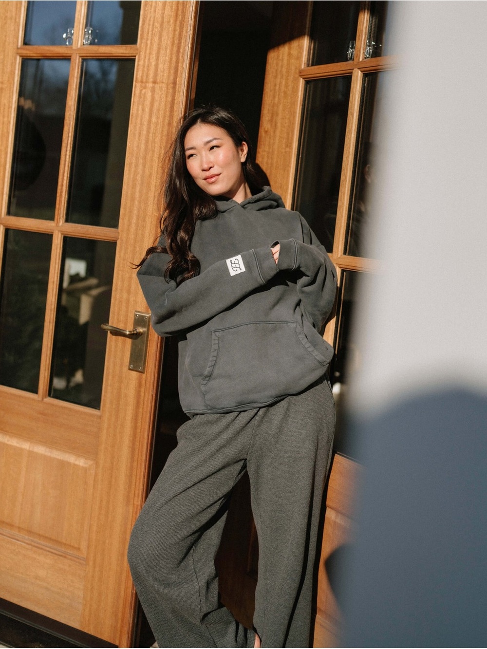 Cozy Chocolate Brown Hooded Sweatshirt